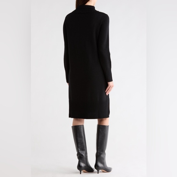 Eileen Fisher Womens Turtleneck Long Sleeve Merino Wool Sweater Dress Size Small - Picture 2 of 7